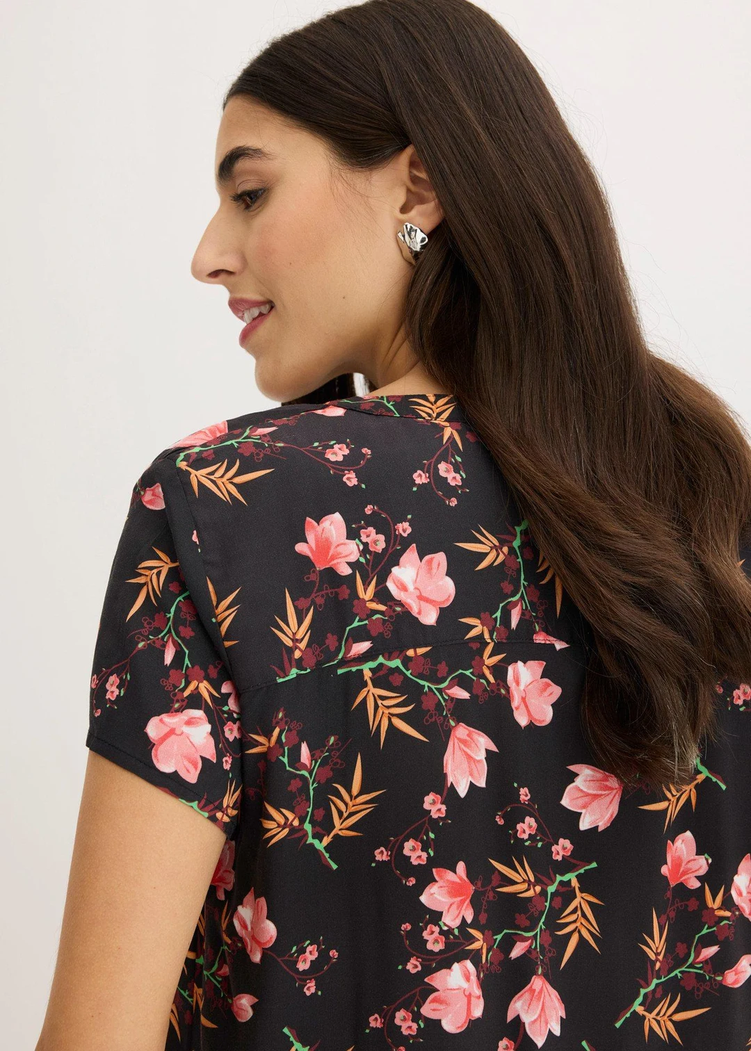 Chemisier manches courtes 100% viscose