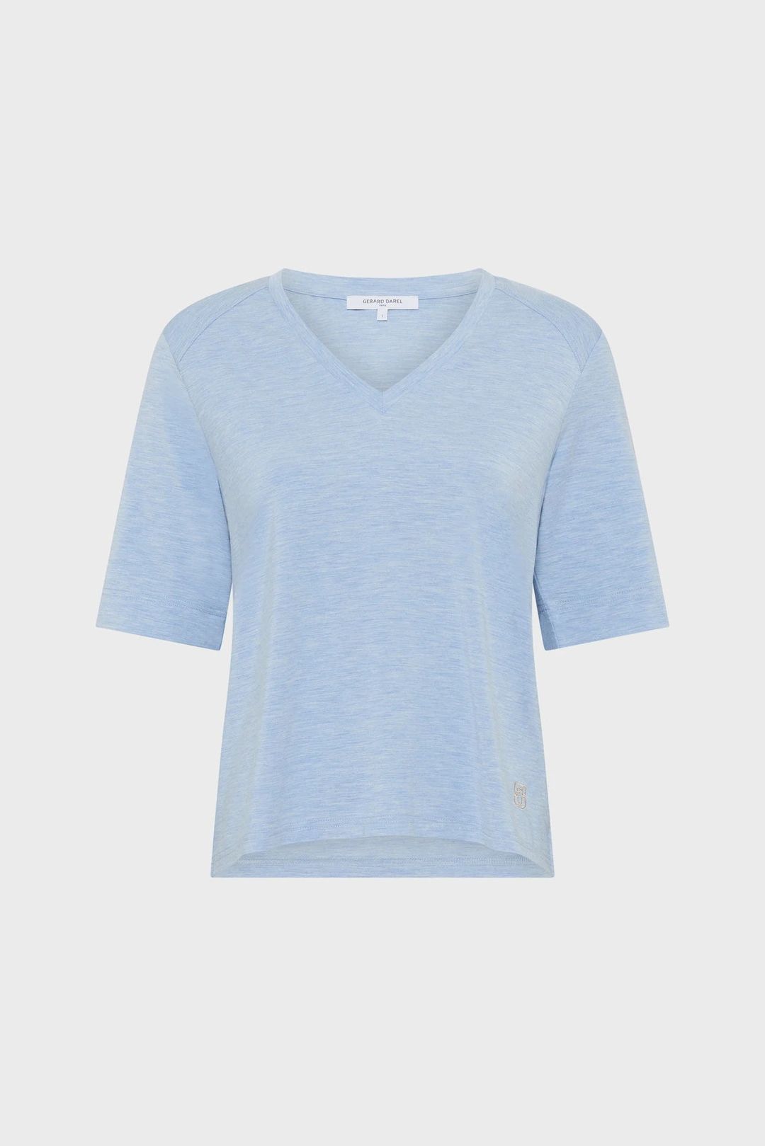 T-shirt V fluide - MALVINE - Caramel