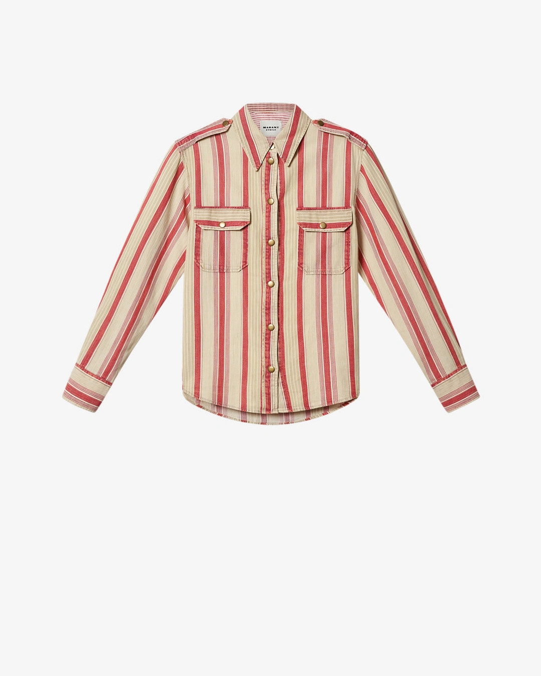 Chemise Gelva - Femme - Beige-red - Taille44 - Marant Étoile - Collection Été Femme - Nouvelle Collection Capsule High Summer