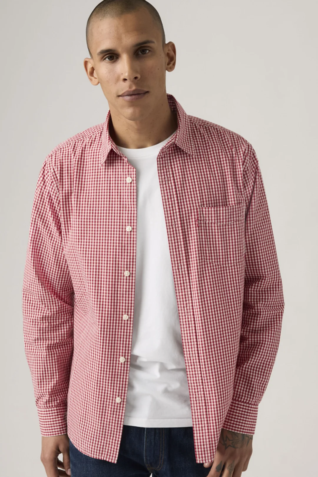 Levi's Chemise À Poche Sunset Standard - Homme - Blanc / White 17 Oxford - 2XL