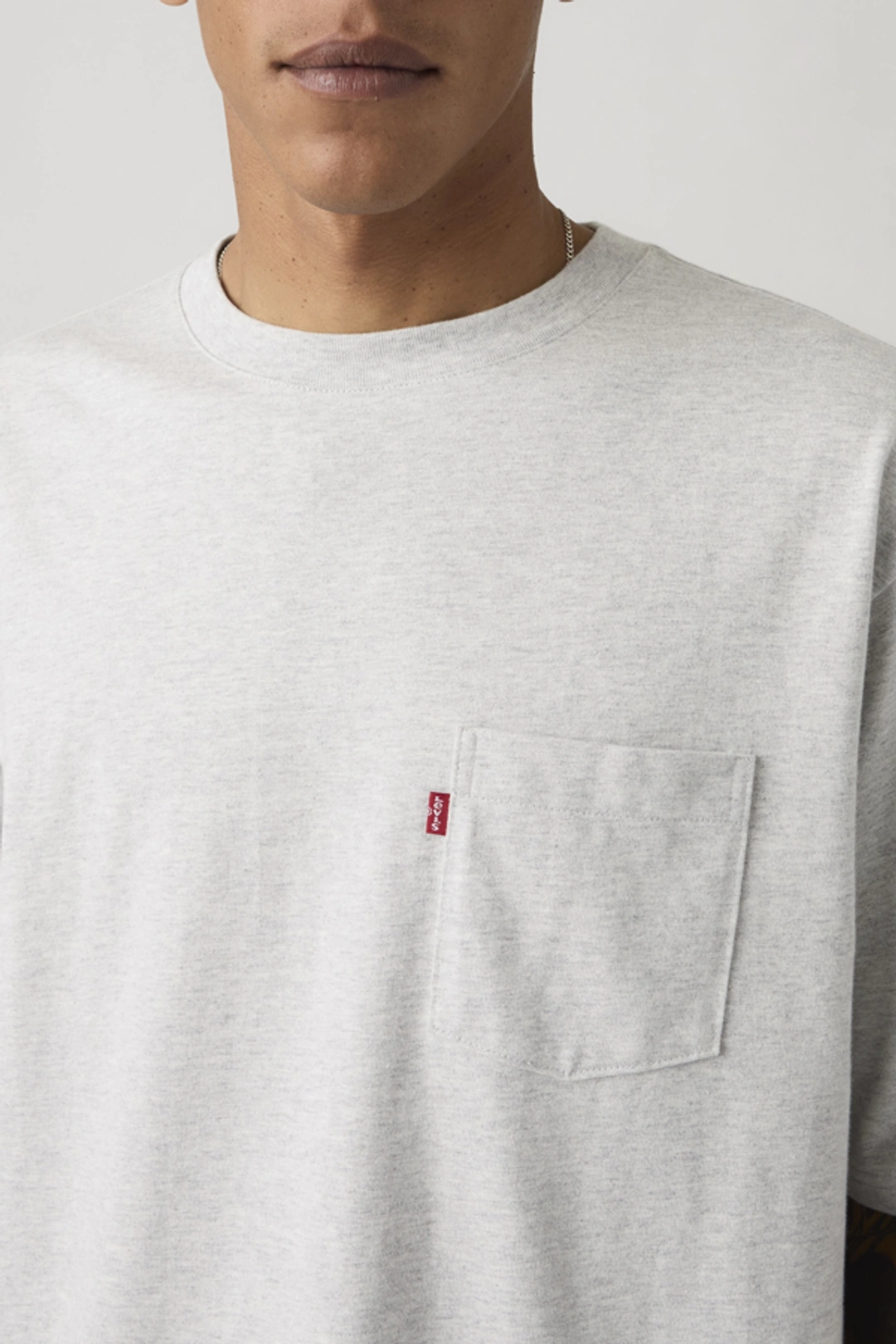 Levi's T Shirt À Poche Manche Mi Longue - Homme - Noir / Jet Black - 2XL - 2