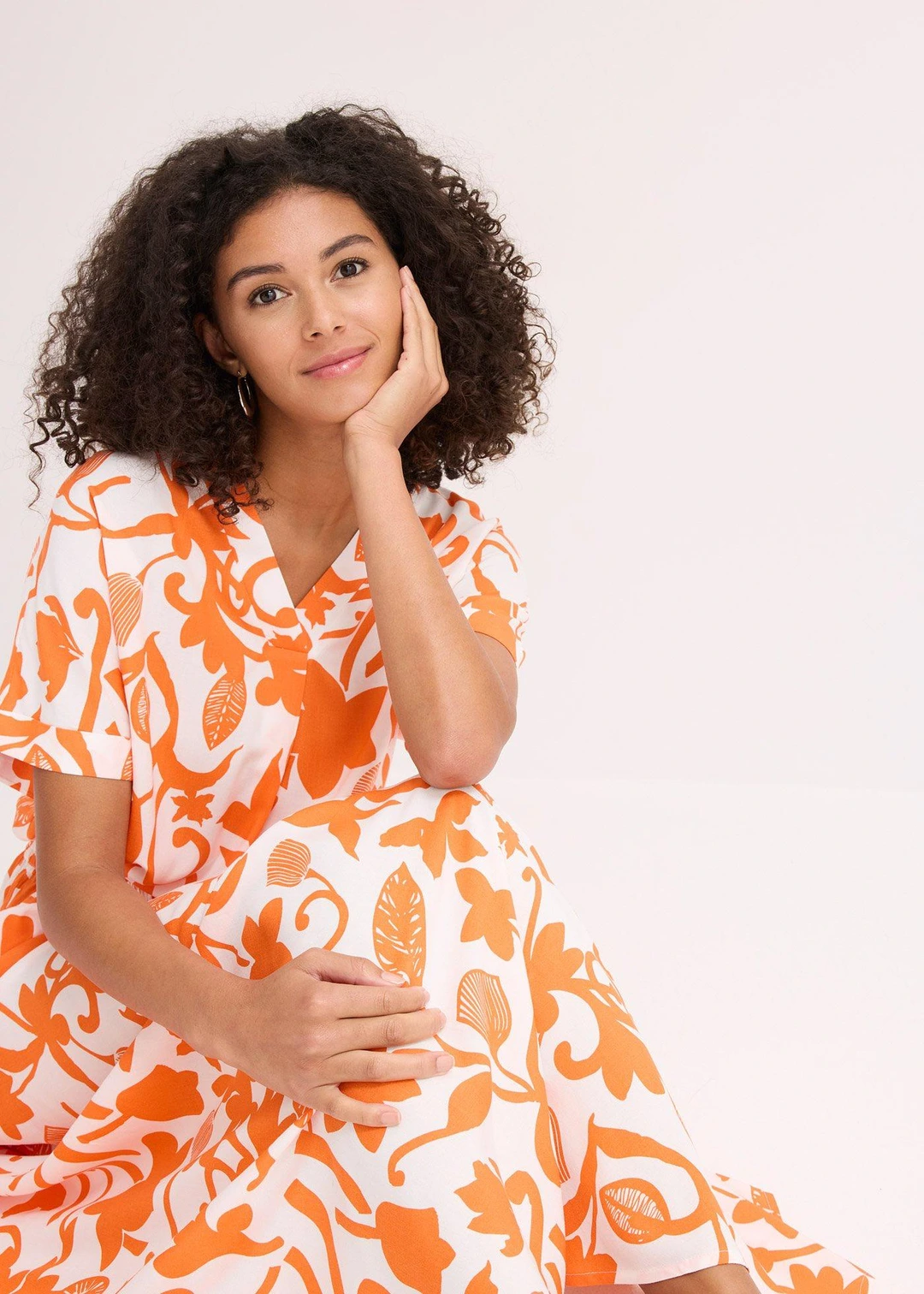 Jupe longue en viscose fluide