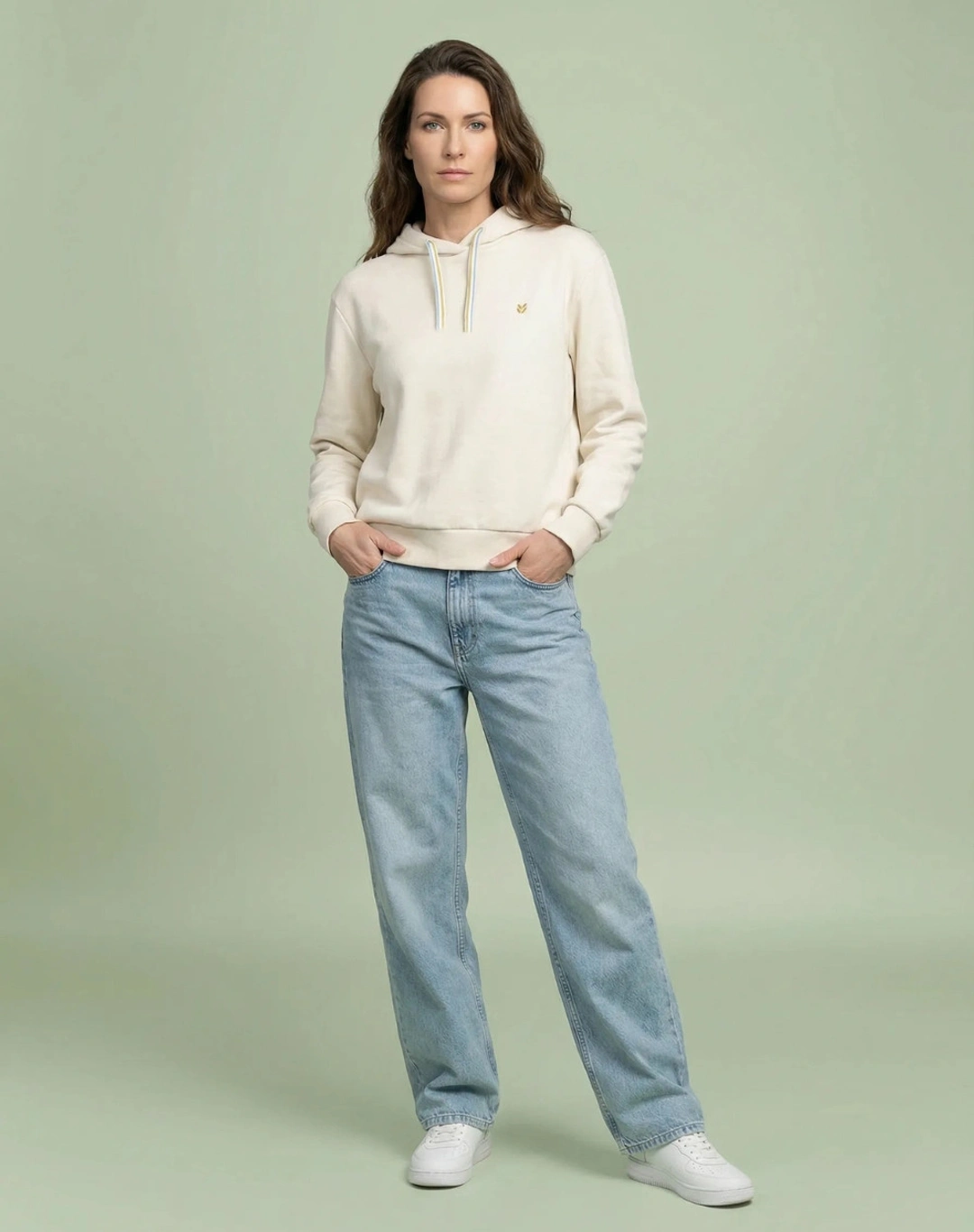 Sweat à capuche - Ecru - Blanc - Taille XS - Lemahieu