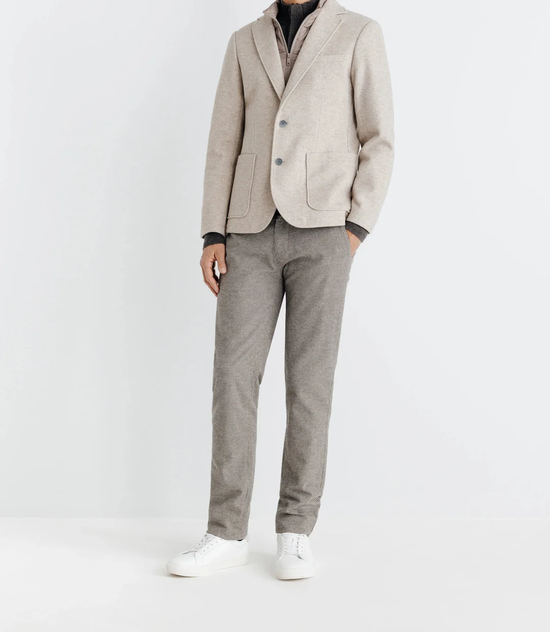 IZAC - Veste avec parementure amovible beige