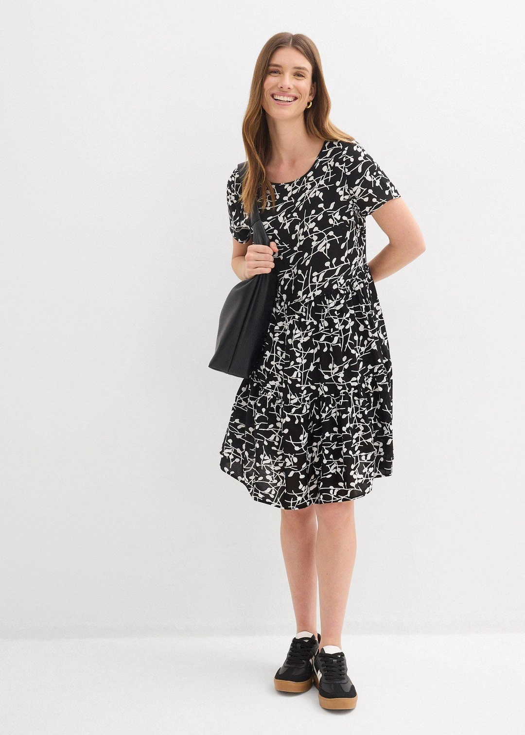 Robe courte en viscose fluide - 2
