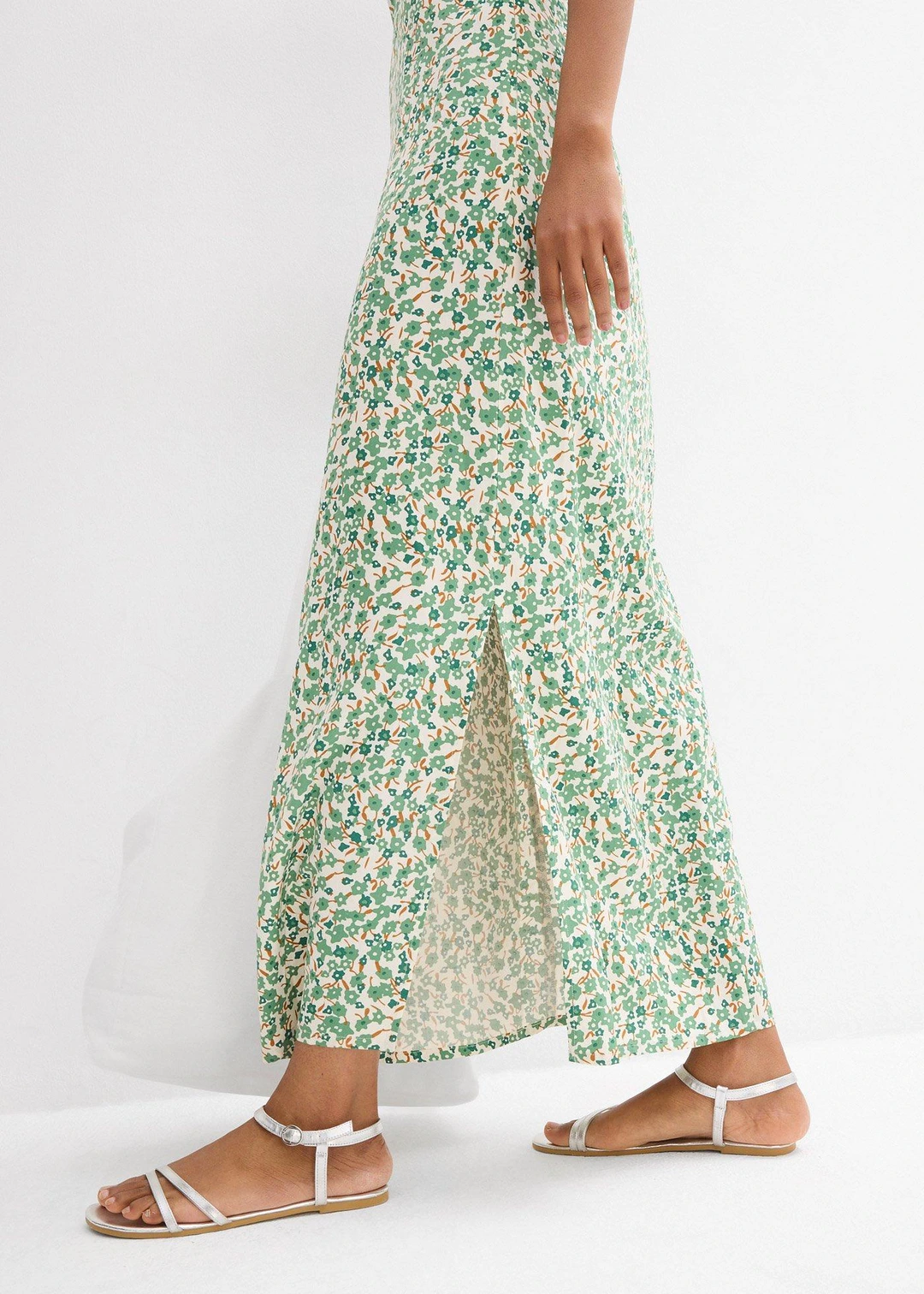 Robe à bretelles en viscose fluide - 3