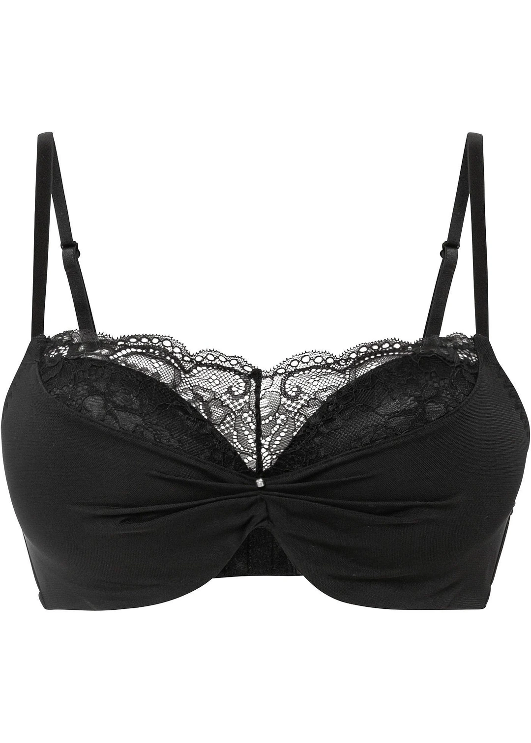 Soutien-gorge push-up à empiècement dentelle