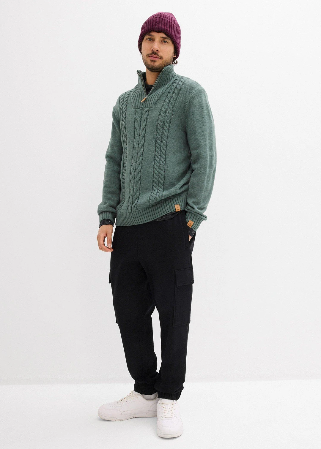Pantalon de jogging avec poches cargo, loose