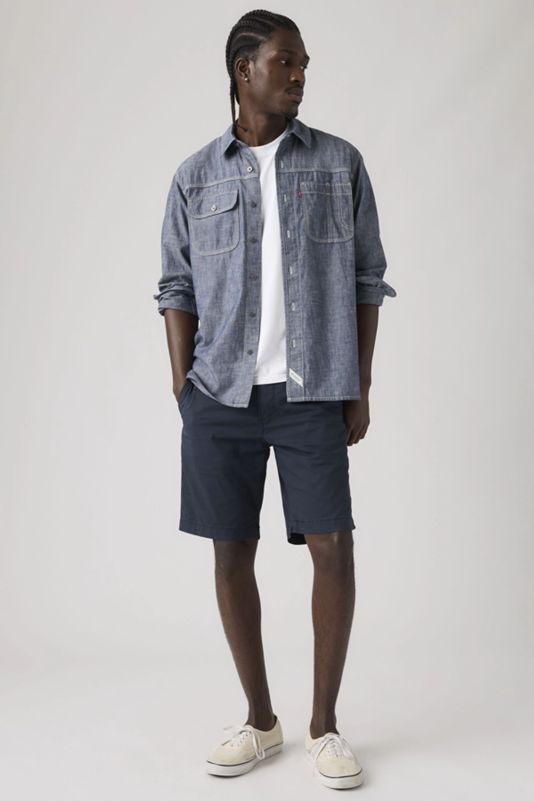 Short Fuselé Levi's XX Chino - Homme - Bleu / Baltic Navy - 38X9