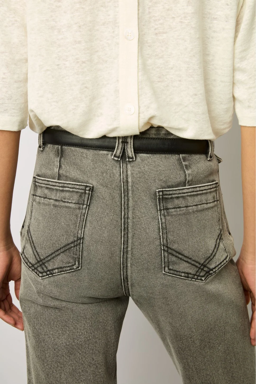 T-shirt au dos boutonné - MAGNOLIA - Vert