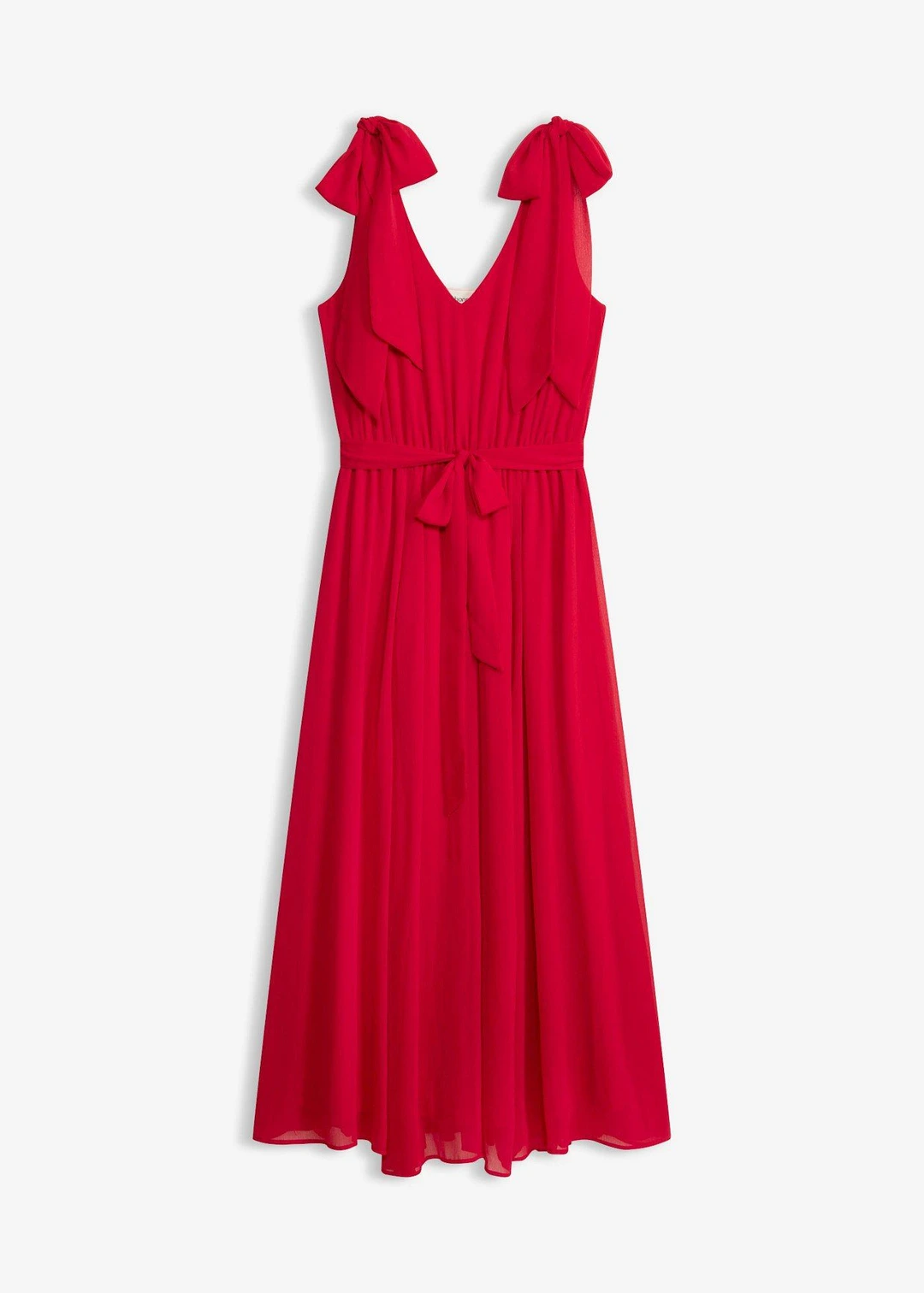 Robe en mousseline nouée sur les épaules