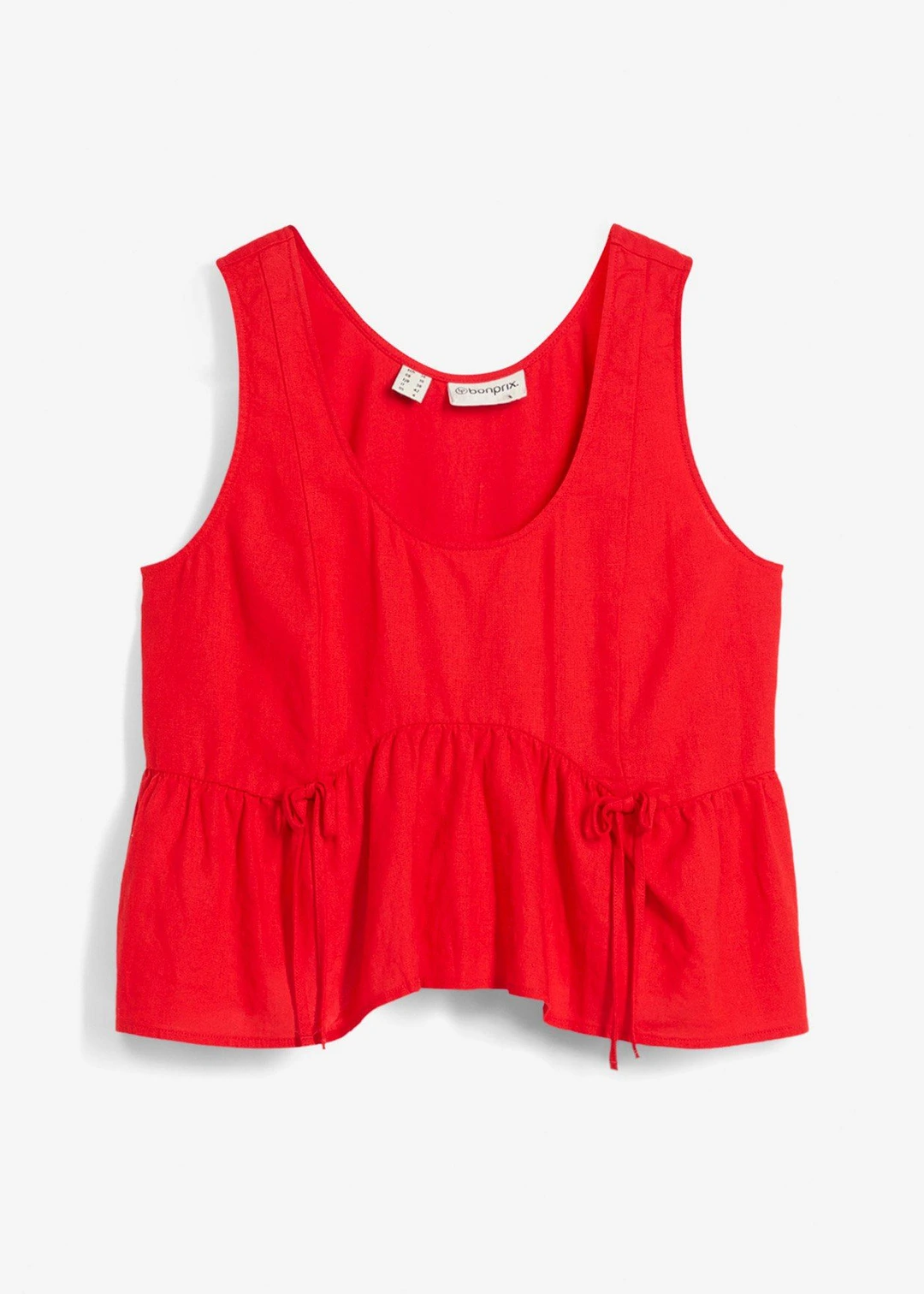Blouse sans manches légère en lin mélangé