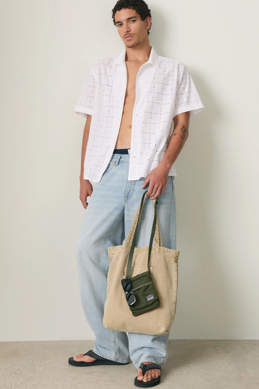 Levi's Chemise Camp Sunset - Homme - Bleu / Felix Indigo Dobby - 2XL - 2