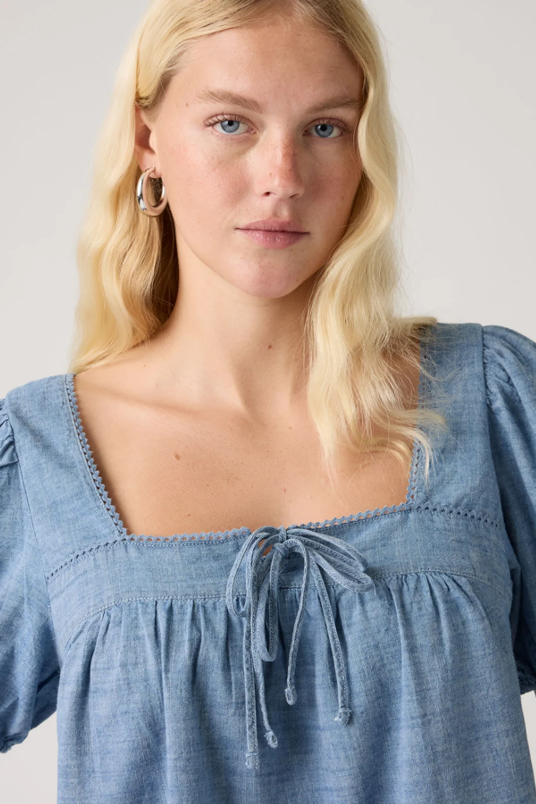 Levi's Blouse Manche Courte Et Découpes Darling - Femme - Blanc / Bright White - XS - 2