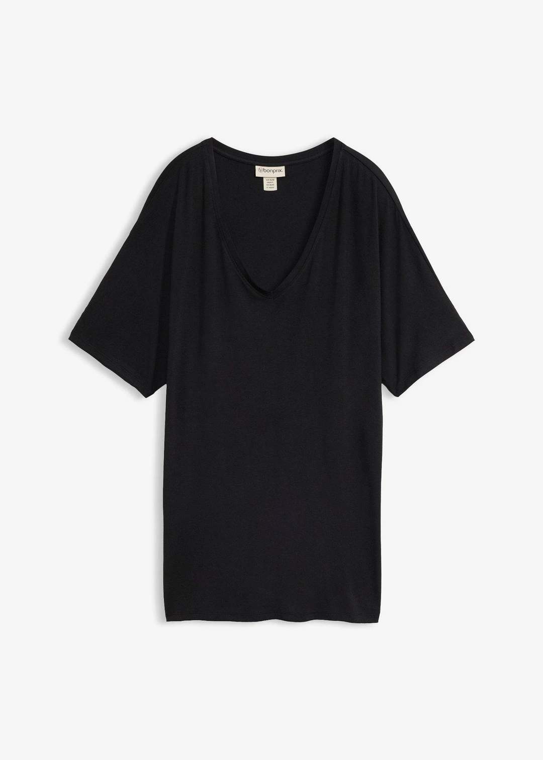 T-shirt long en viscose extensible