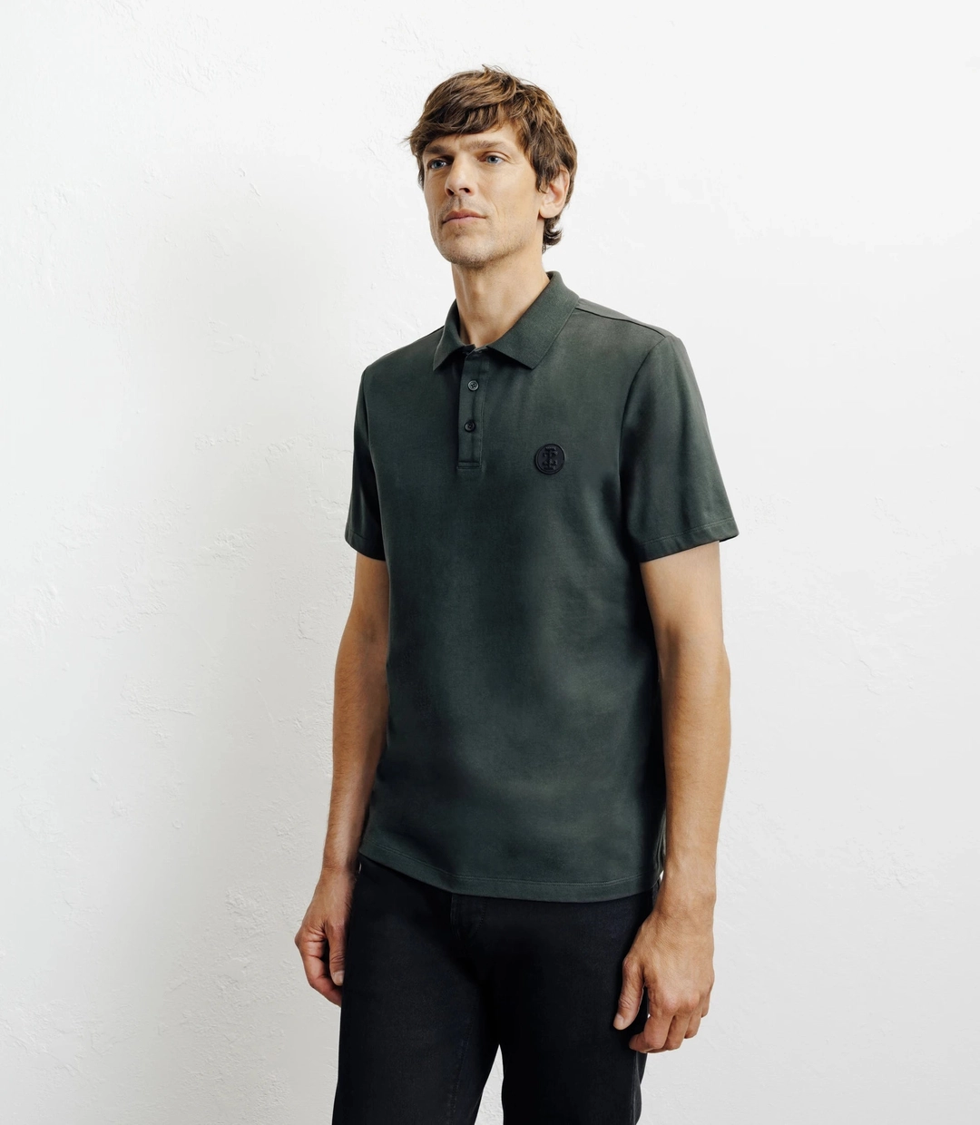 IZAC - Polo boutonné kaki