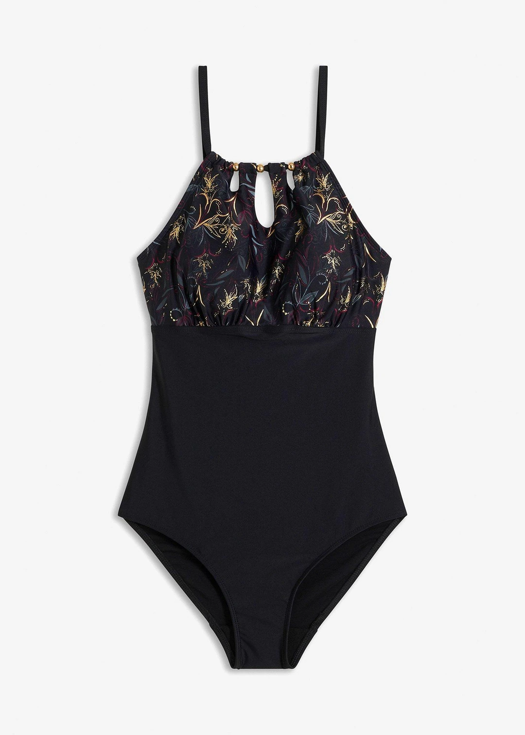Élégant maillot 1 pièce sculptant, maintien modéré