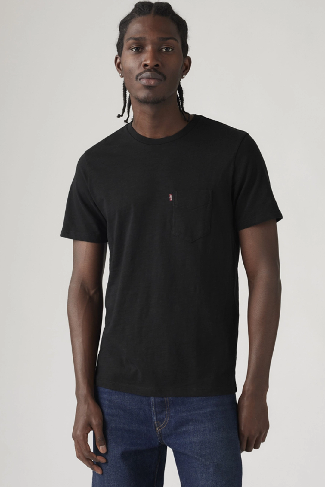 Levi's T Shirt À Poche Classic - Homme - Noir / Mineral Black - XS