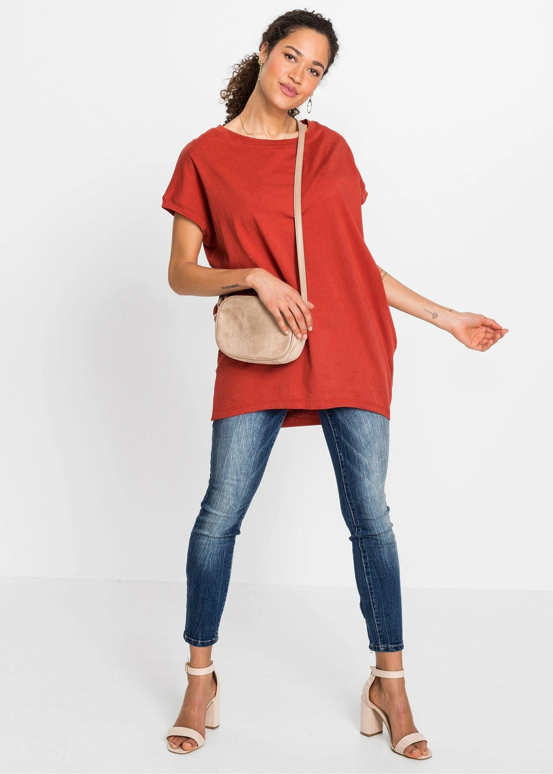T-shirt long 100% coton