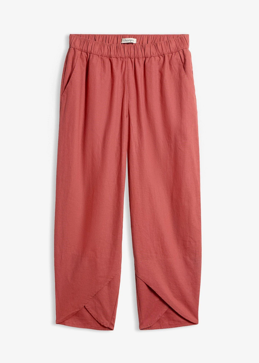 Pantalon 3/4 aérien en lin mélangé