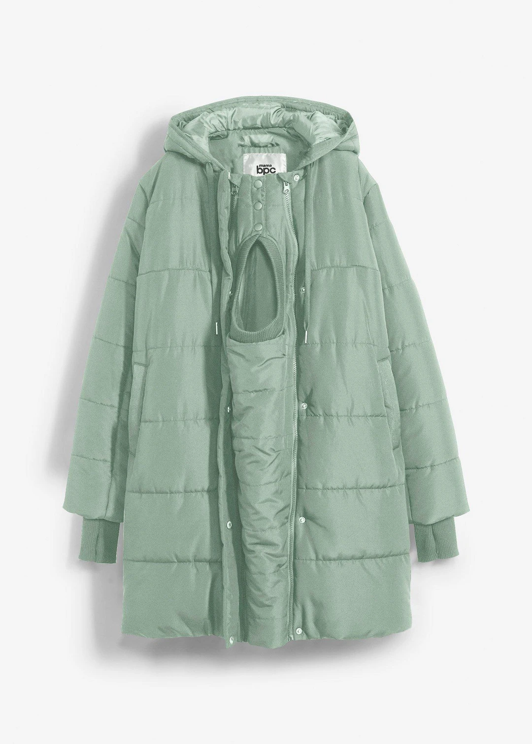 Manteau de grossesse 3-en-1 avec empiècement de portage