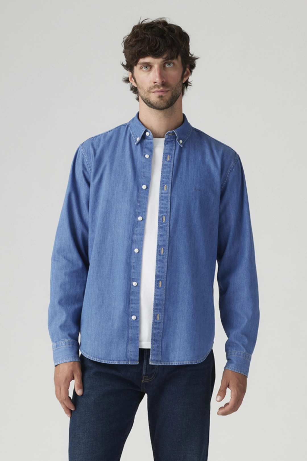 Levi's Chemise Col Boutonné Authentic - Homme - Bleu / Allure - 2XL - 2