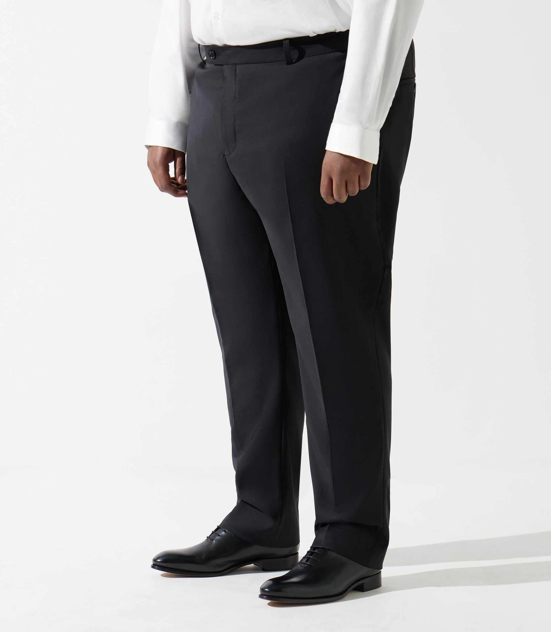 IZAC - Pantalon ville en laine noir FLATTEURBT - 2