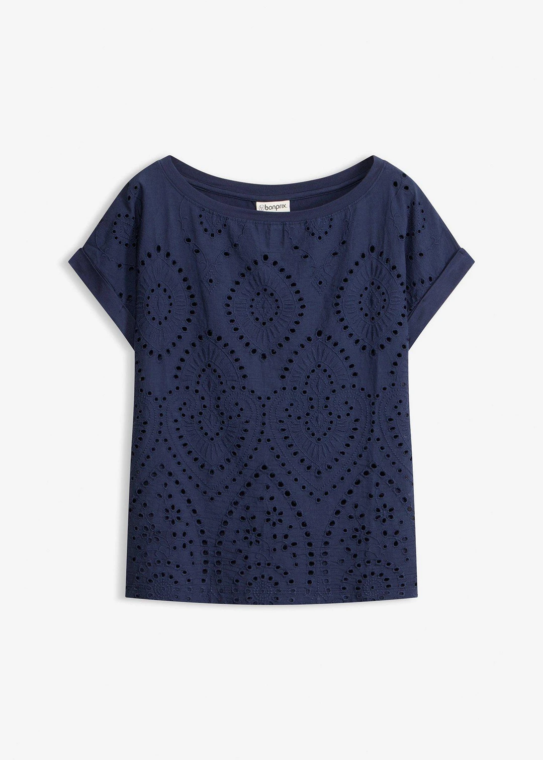 T-shirt à broderies anglaises