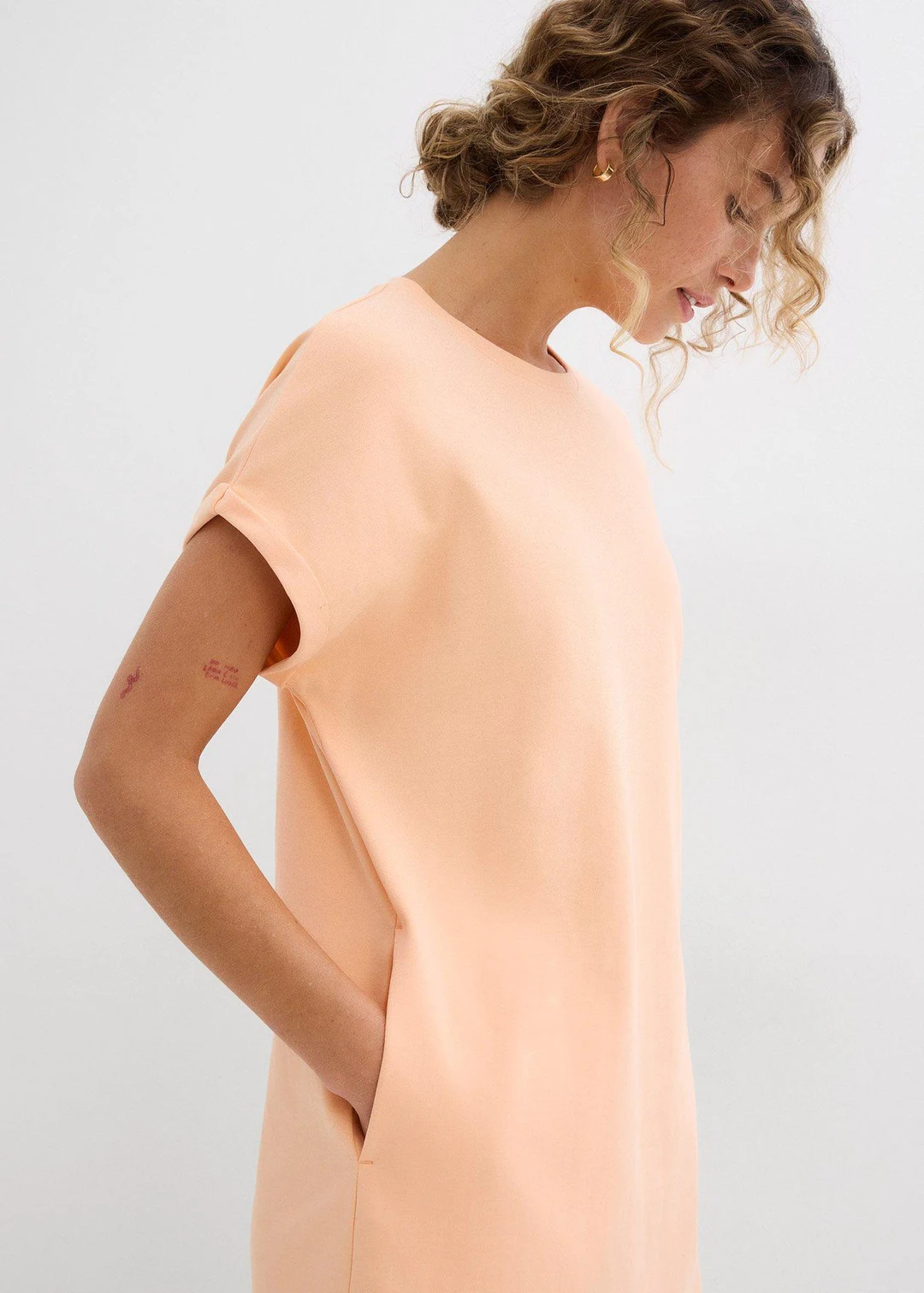 Robe courte en interlock épais
