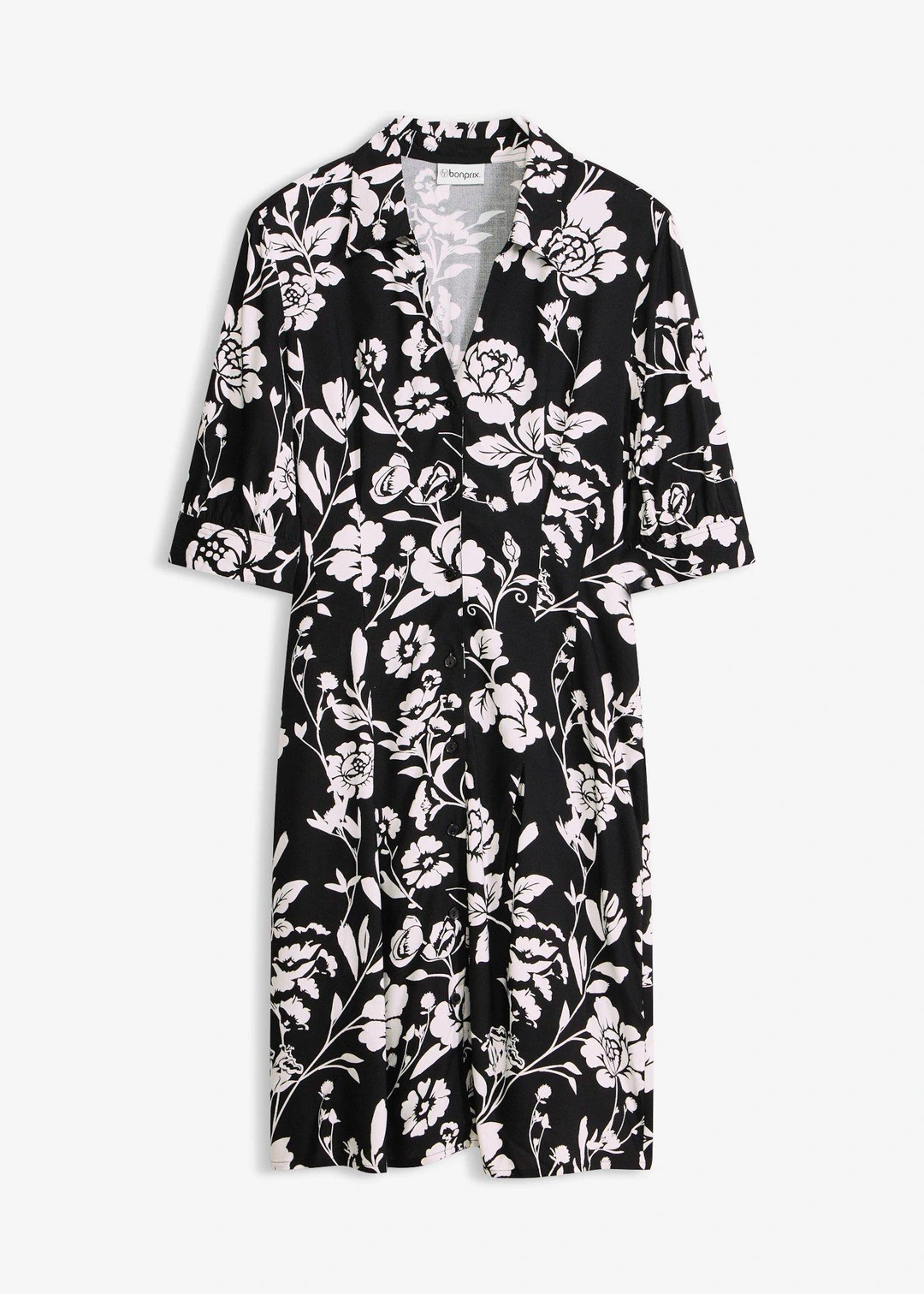 Robe-chemise en viscose fluide
