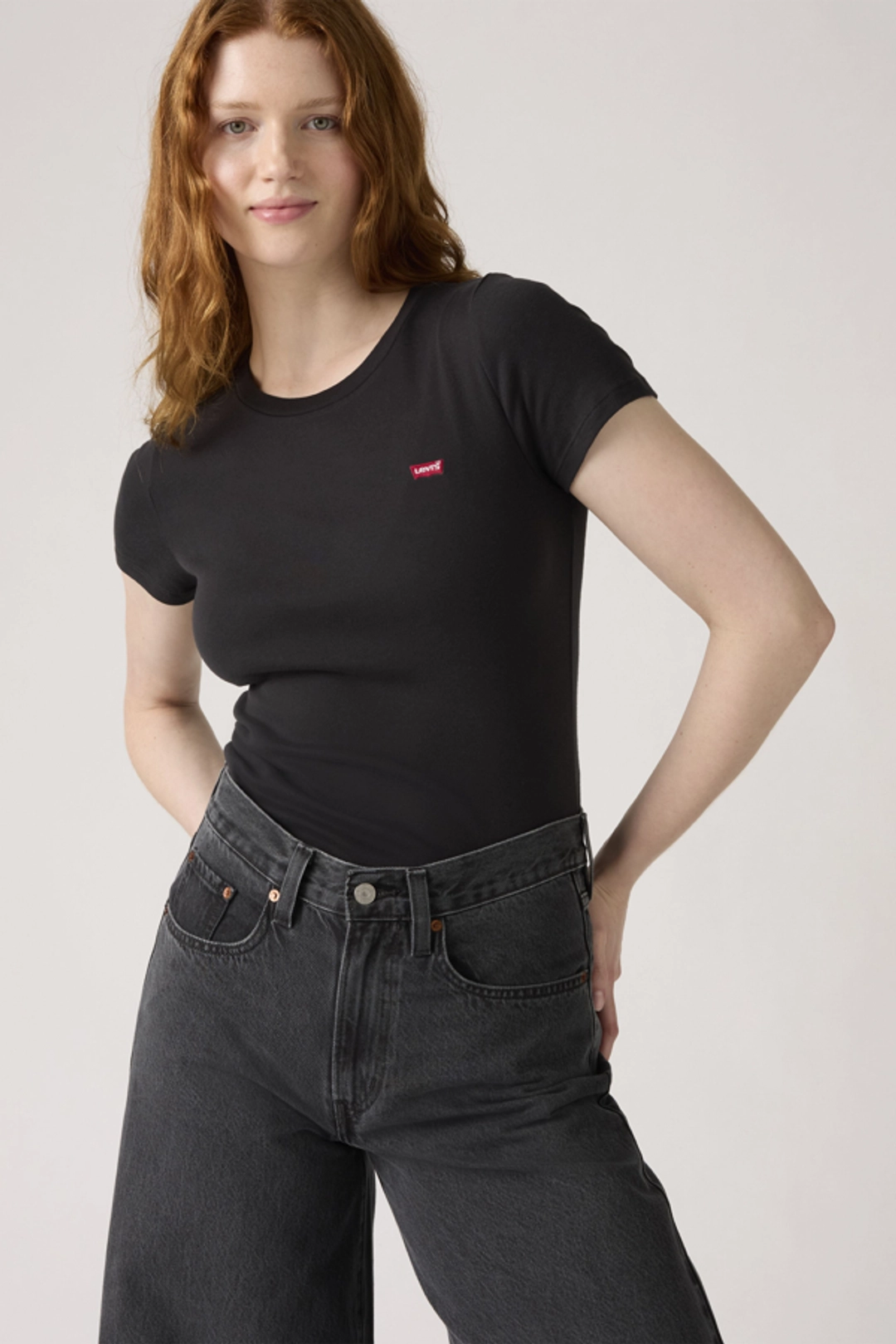 Levi's T Shirt Essential (lot De 2) - Femme - Multicolore / 2 Pack Tee White + & Anthracite Night - 2XS - 2