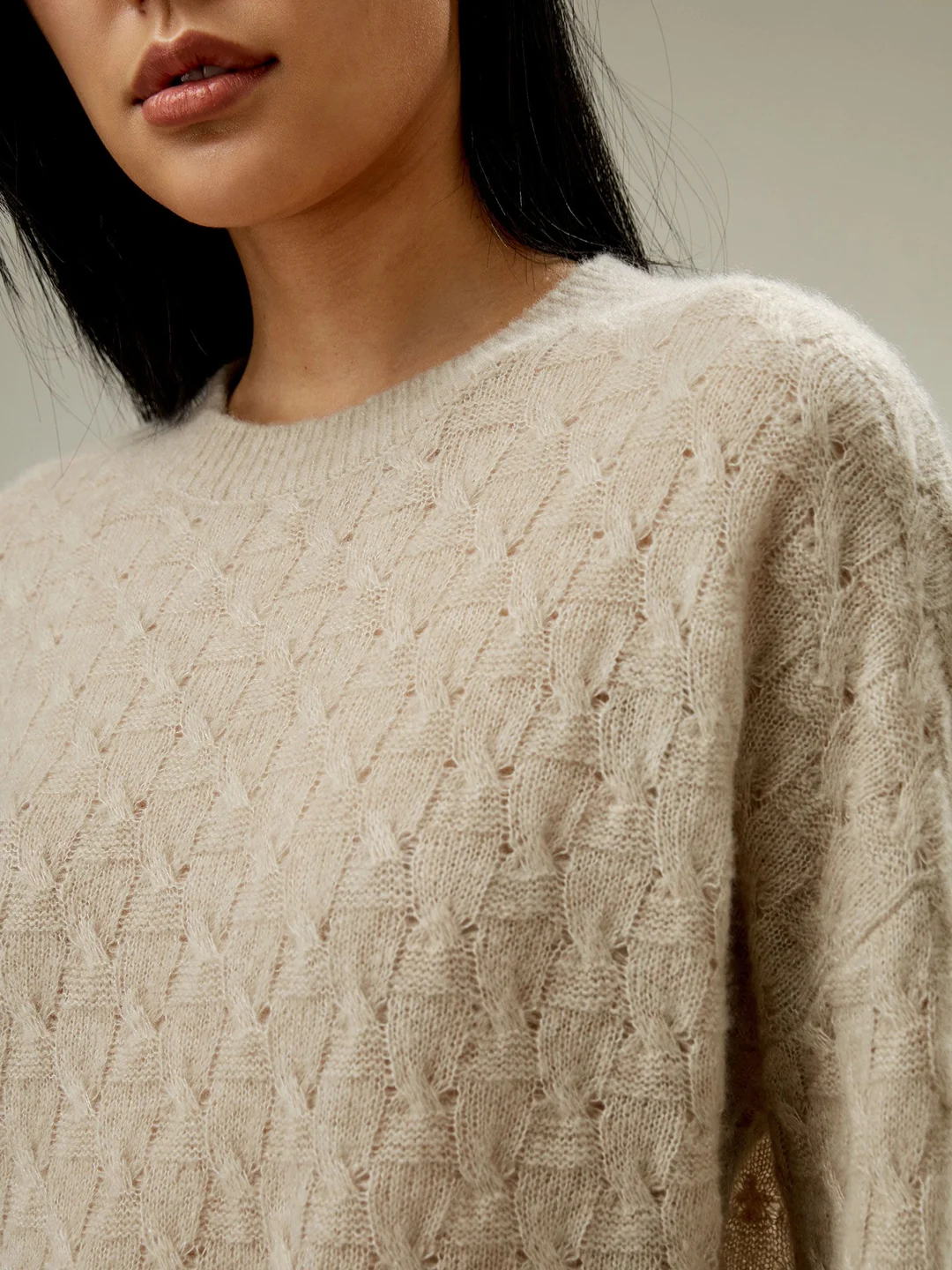LILYSILK Pull Cachemire Femme À Porter De L'Automne À L'Hiver Soie-Cachemire Coupe Régulière Décontracté Et Confortable Vert Aqua Xs