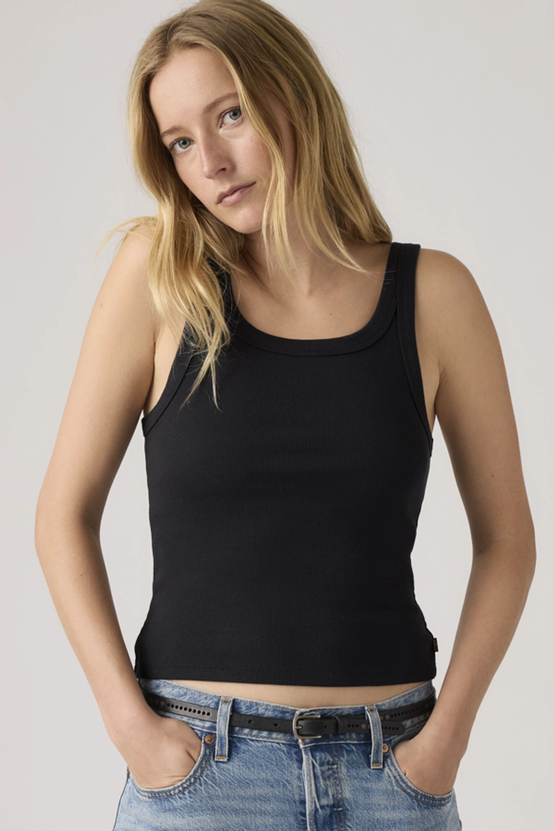 Levi's Débardeur Maille Côtelée Essential - Femme - Rouge / Urban Red - XS
