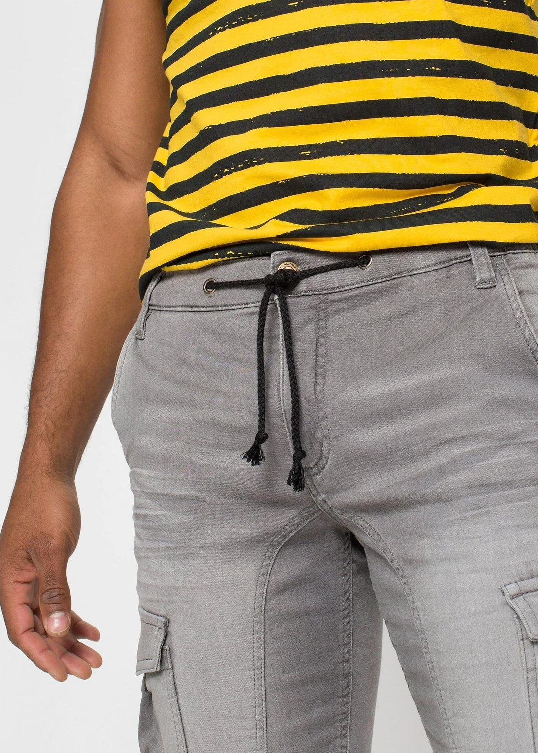 Bermuda en sweat effet jean, regular - 3