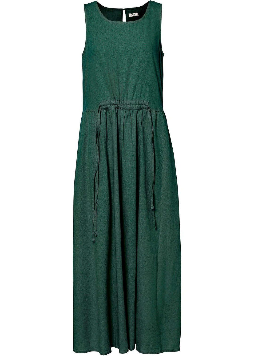 Robe longue en léger mélange de lin et viscose