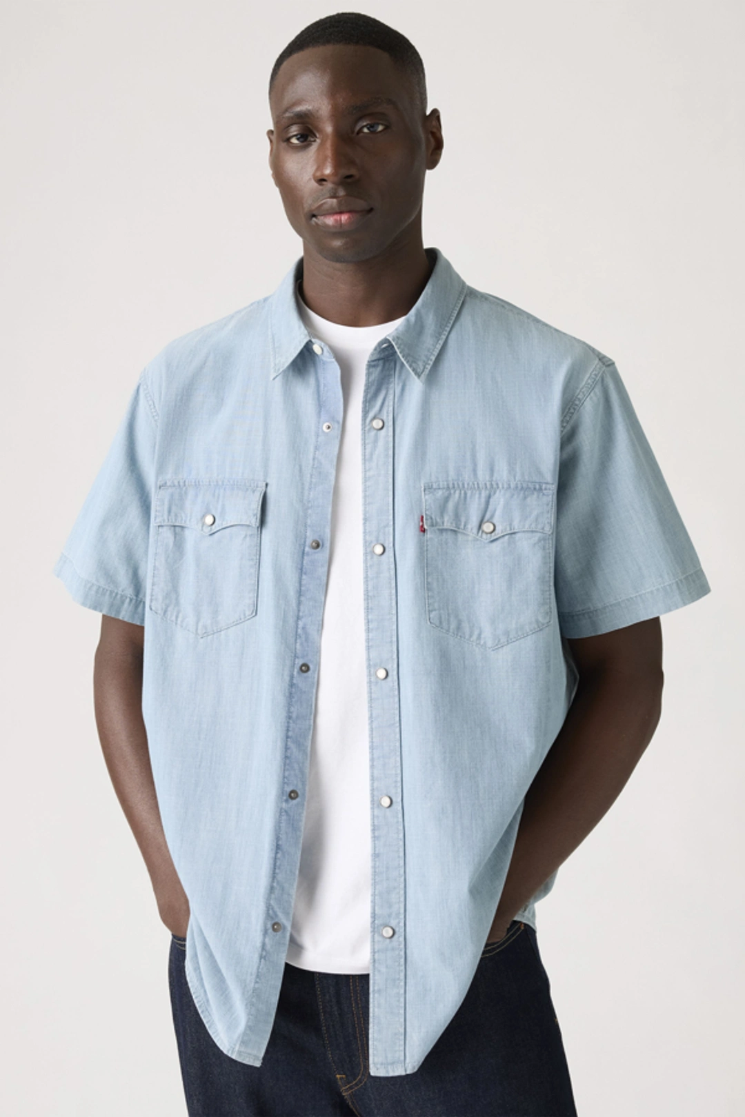 Levi's Chemise Western Manches Courtes Relaxed - Homme - Beige / Bran Floral Tigers Eye - XL