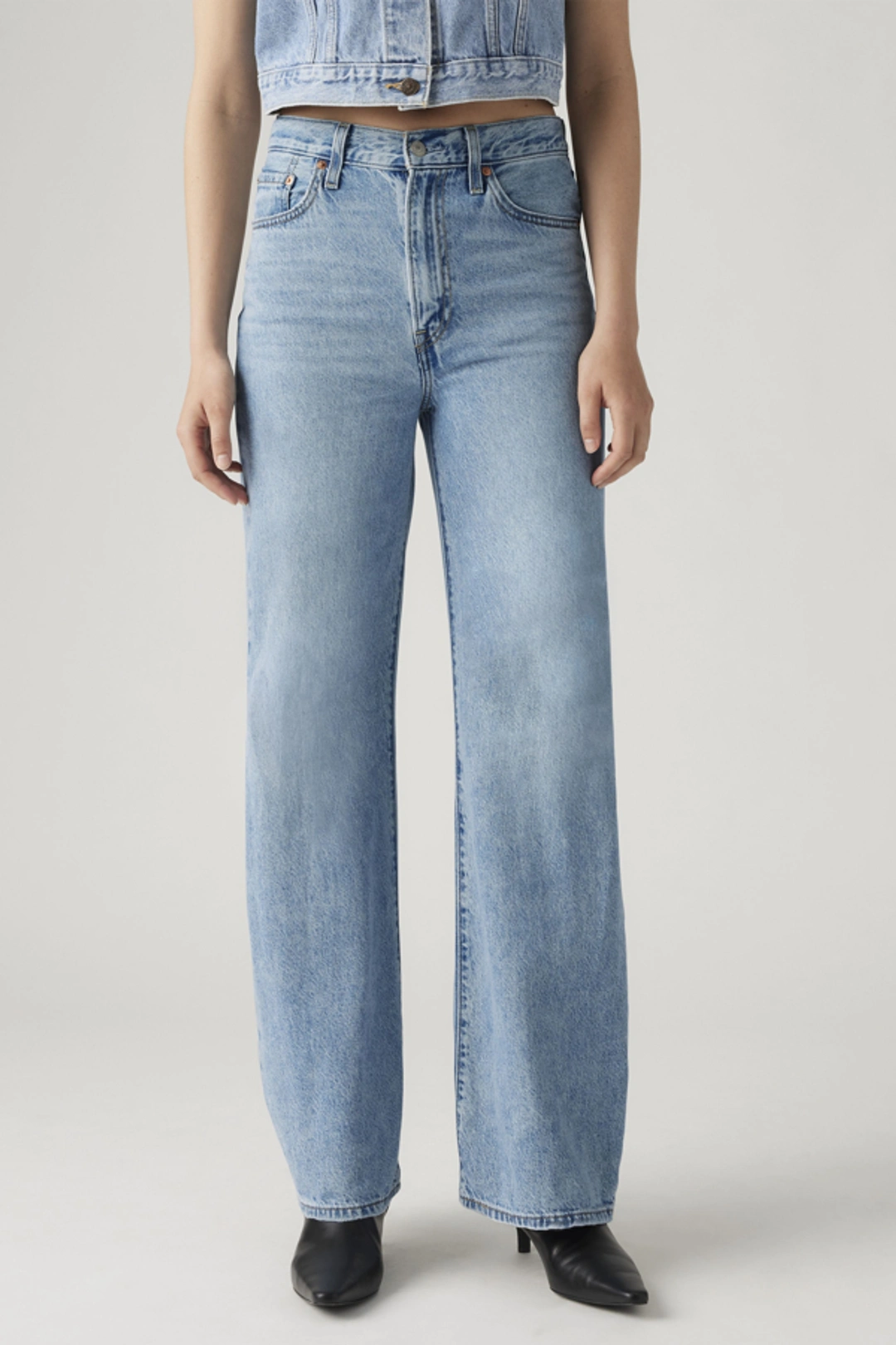 Levi's Pantalon Ribcage Wide Leg - Femme - Marron / Hot Fudge - 33X32 - 2