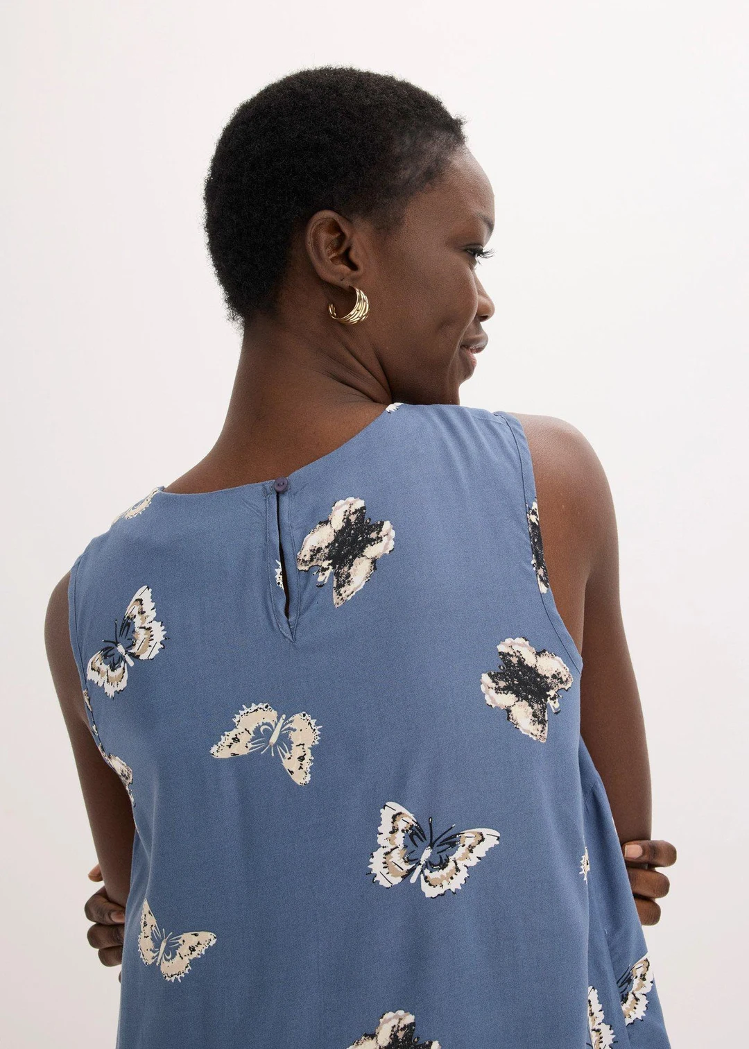 Blouse sans manches en viscose fluide - 3