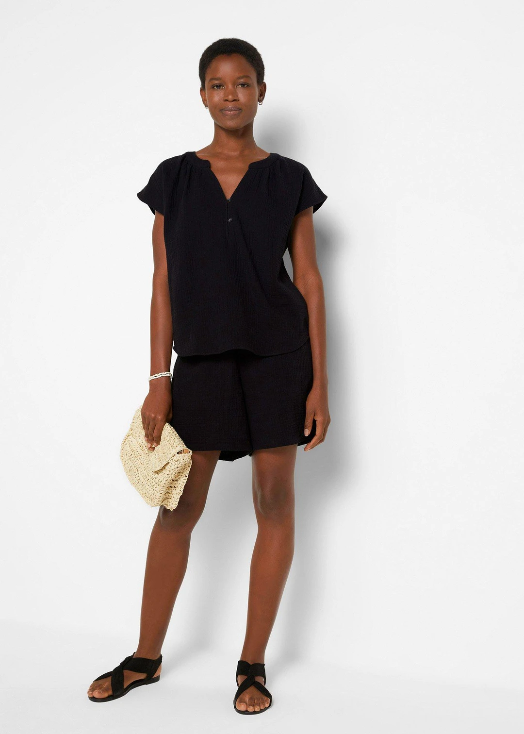 Blouse en gaze de coton