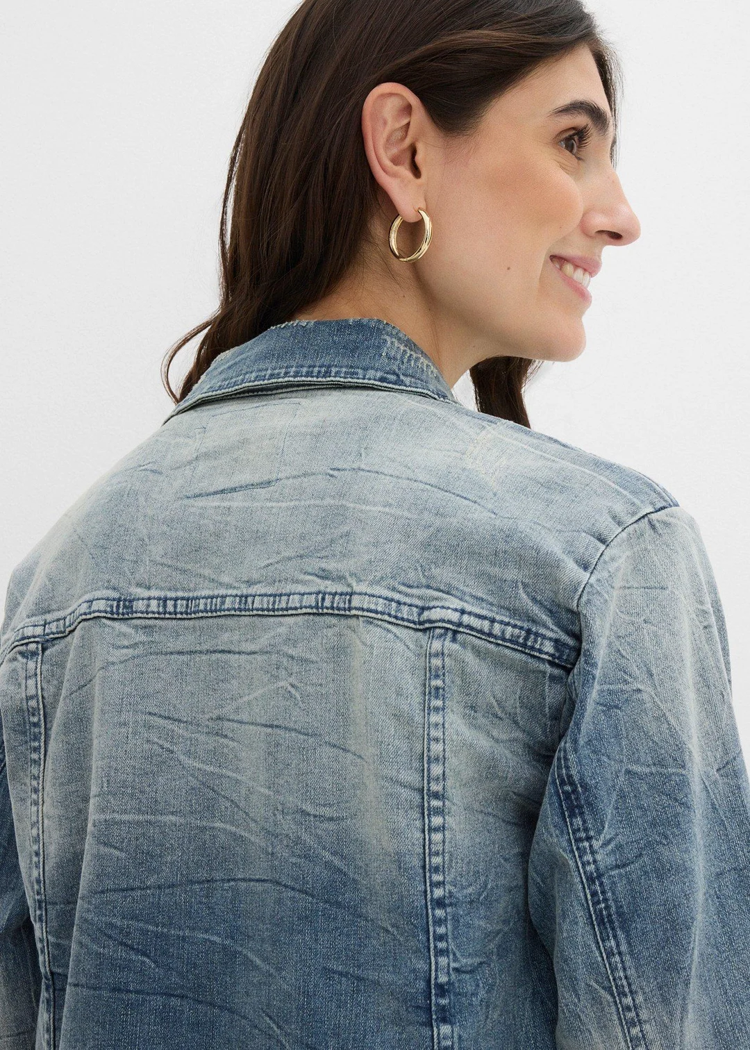 Veste en jean à capuche - 3