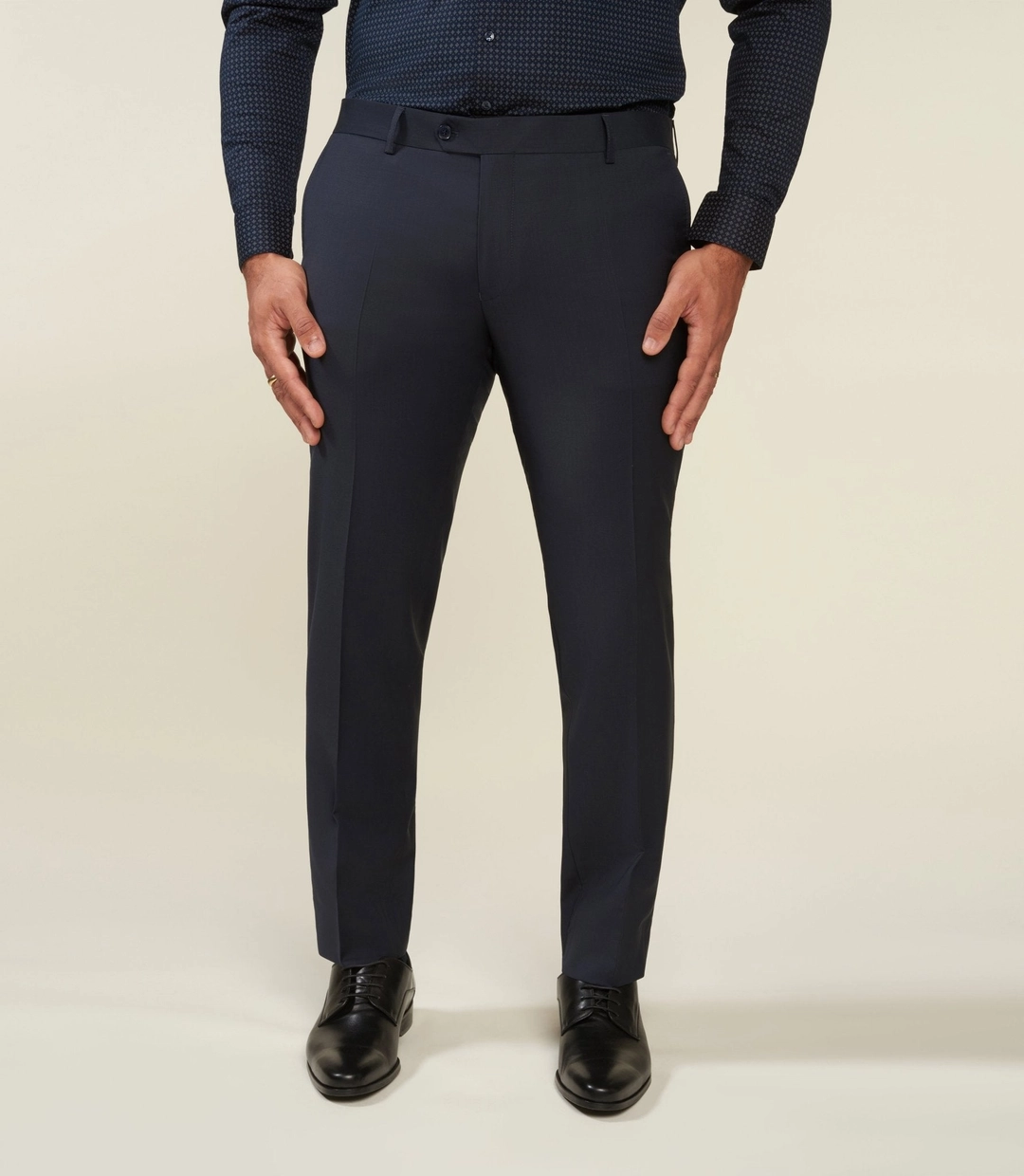 IZAC - Pantalon ville en laine marine LIBREBT