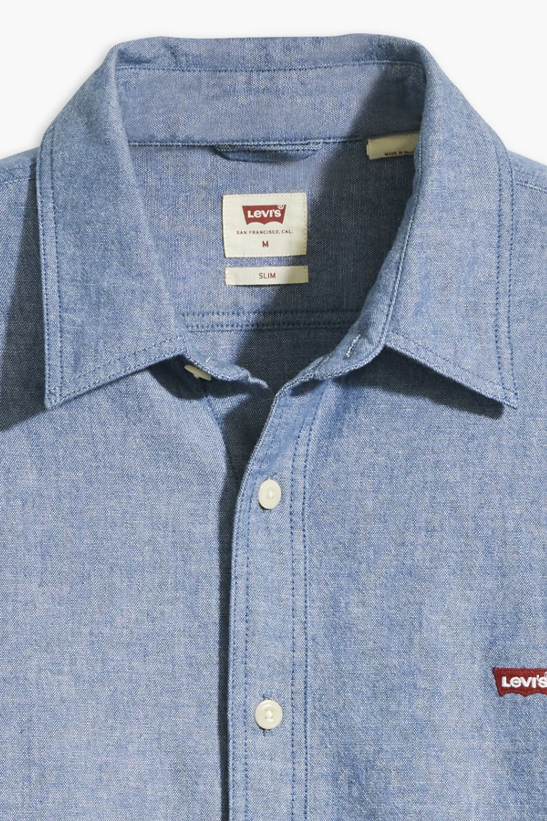 Levi's Chemise Battery Slim Housemark - Homme - Bleu / Naval Academy - XS - 2