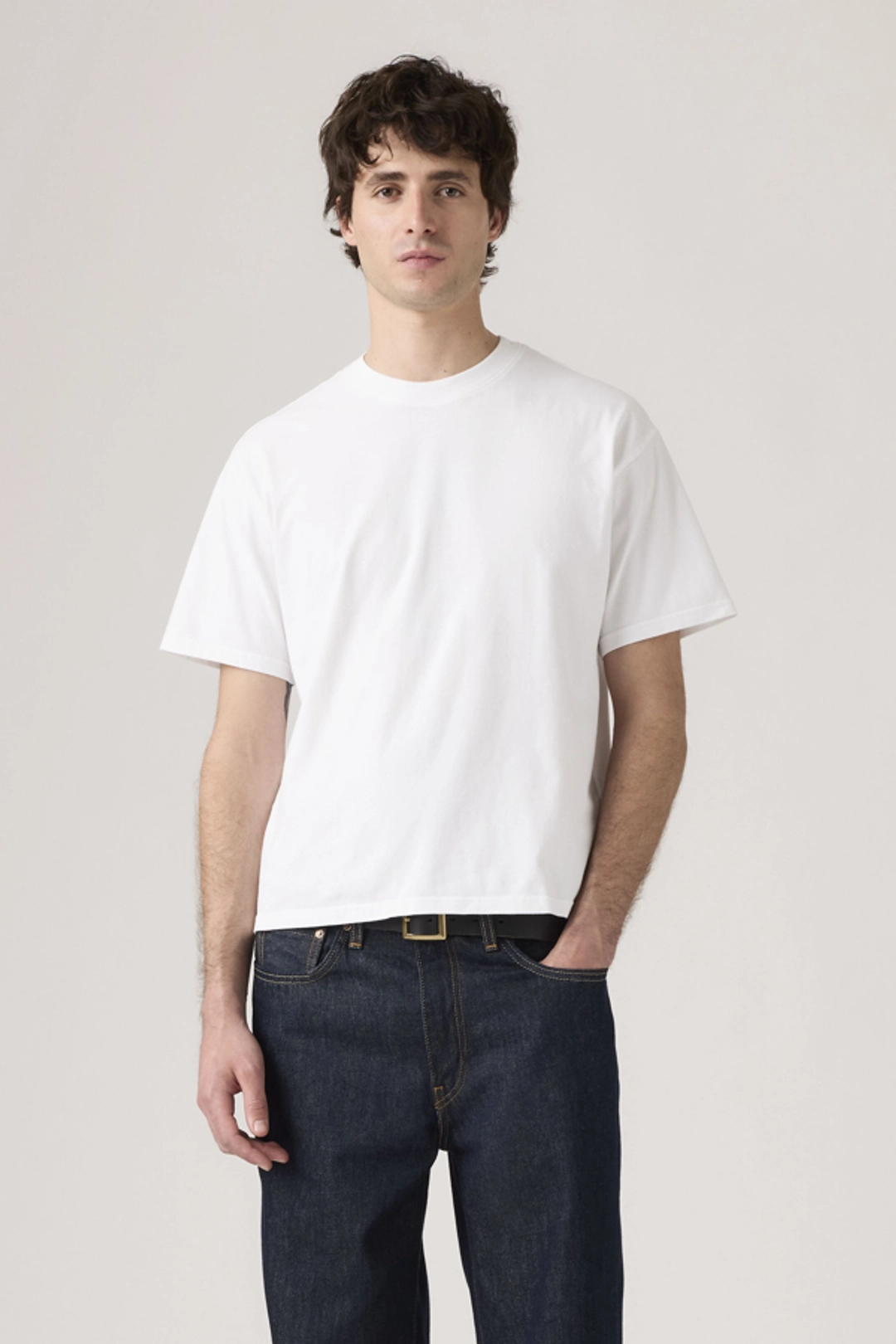 Levi's T Shirt Boxy - Homme - Blanc / Bright White - 2XL - 2