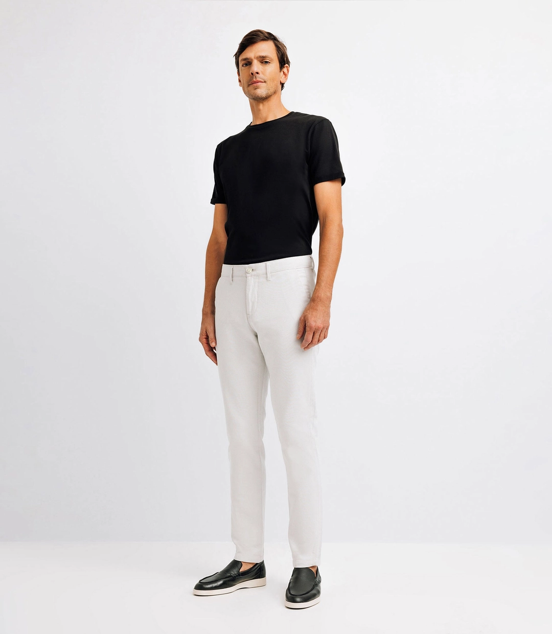 IZAC - Pantalon slack beige clair