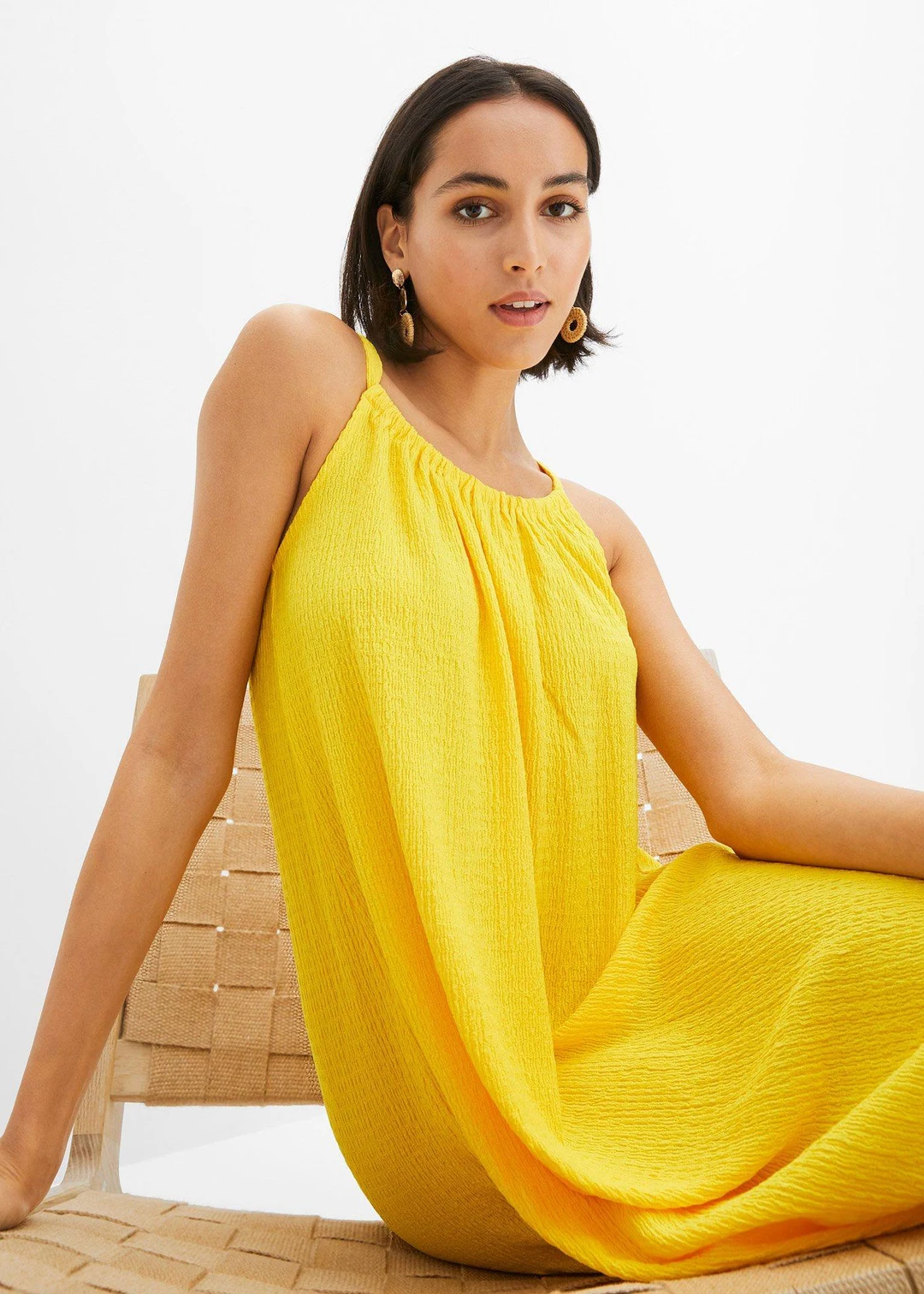 Robe légère à bretelles en crêpe - 3