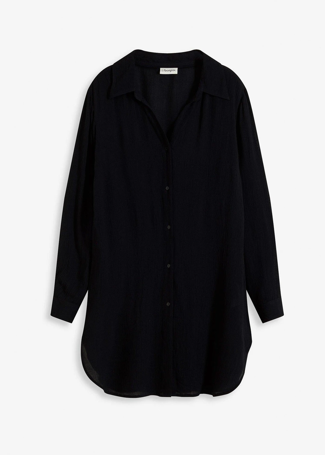 Robe-chemise de plage en viscose fluide