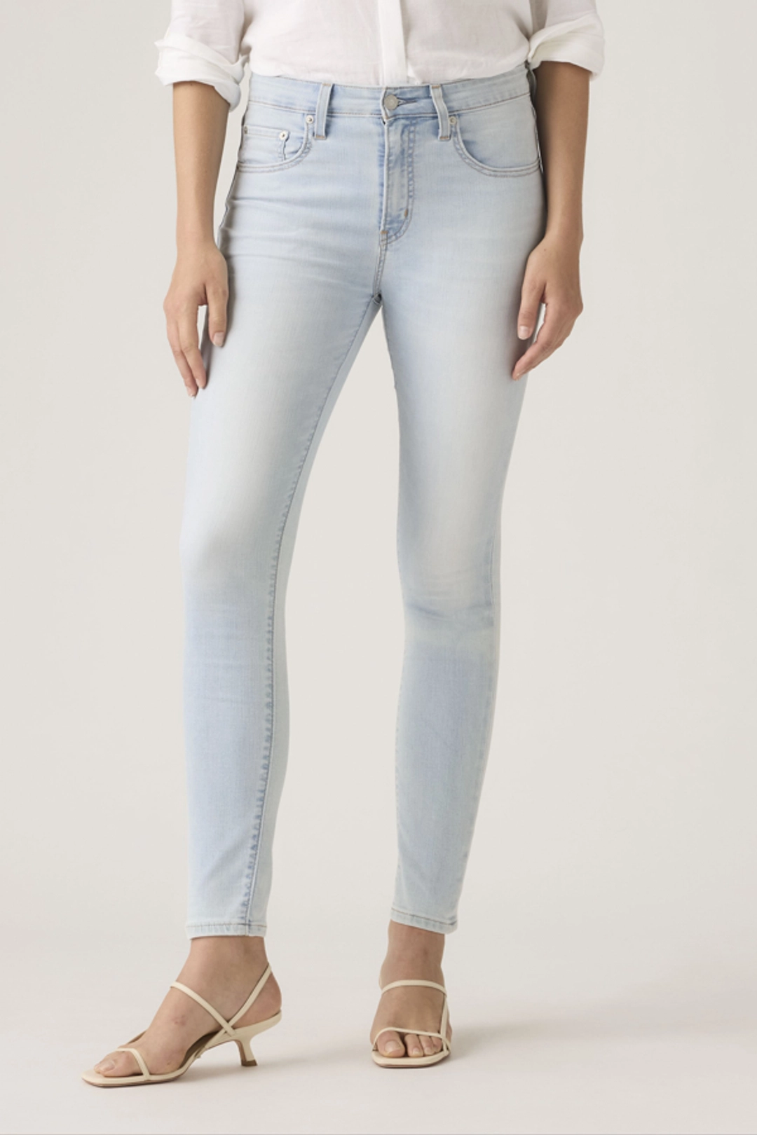 Levi's Jean Skinny 721 À Taille Haute - Femme - Noir / Black Worn In - 25X32 - 2