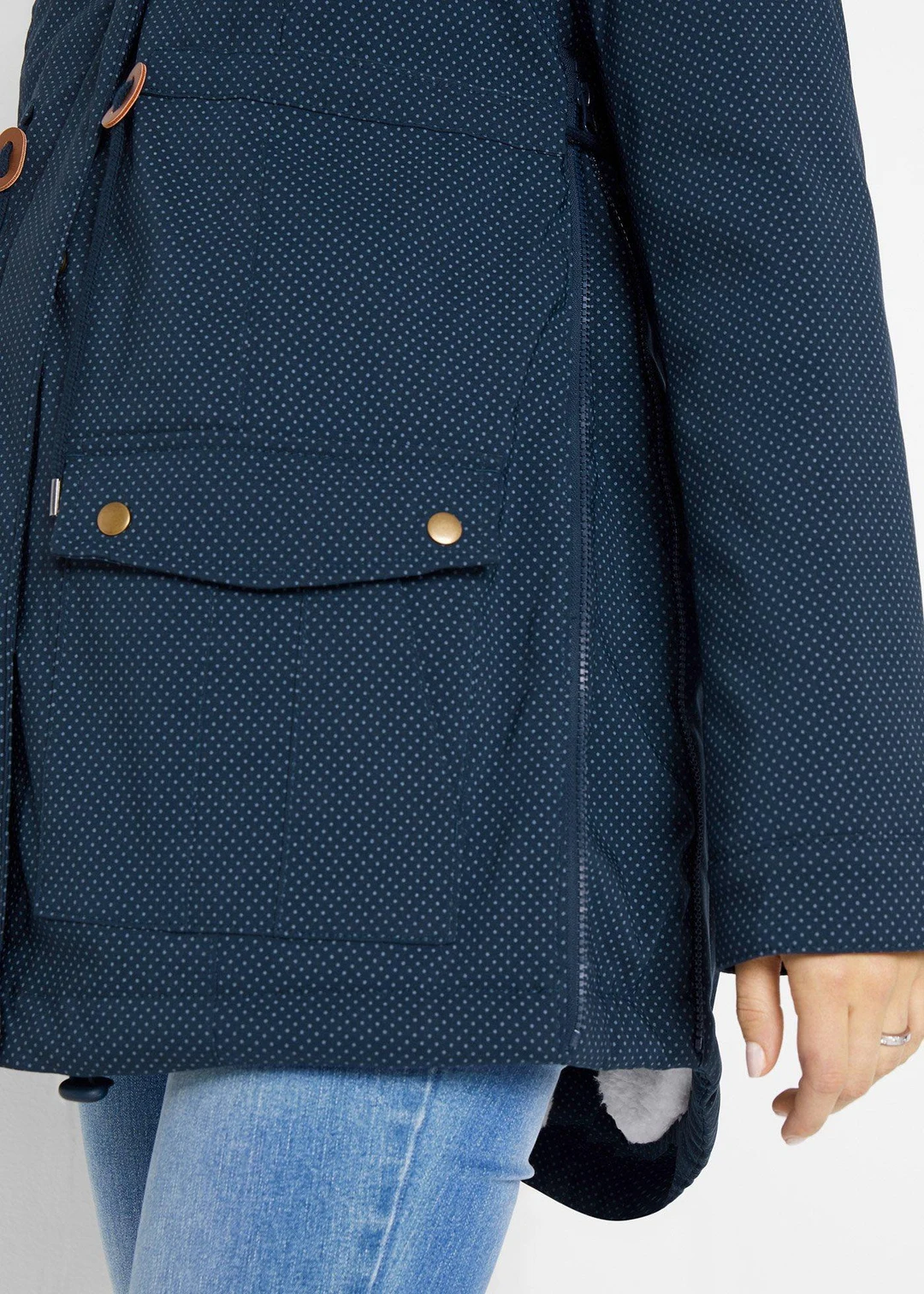 Veste de grossesse et de portage 3en1 avec doublure peluche