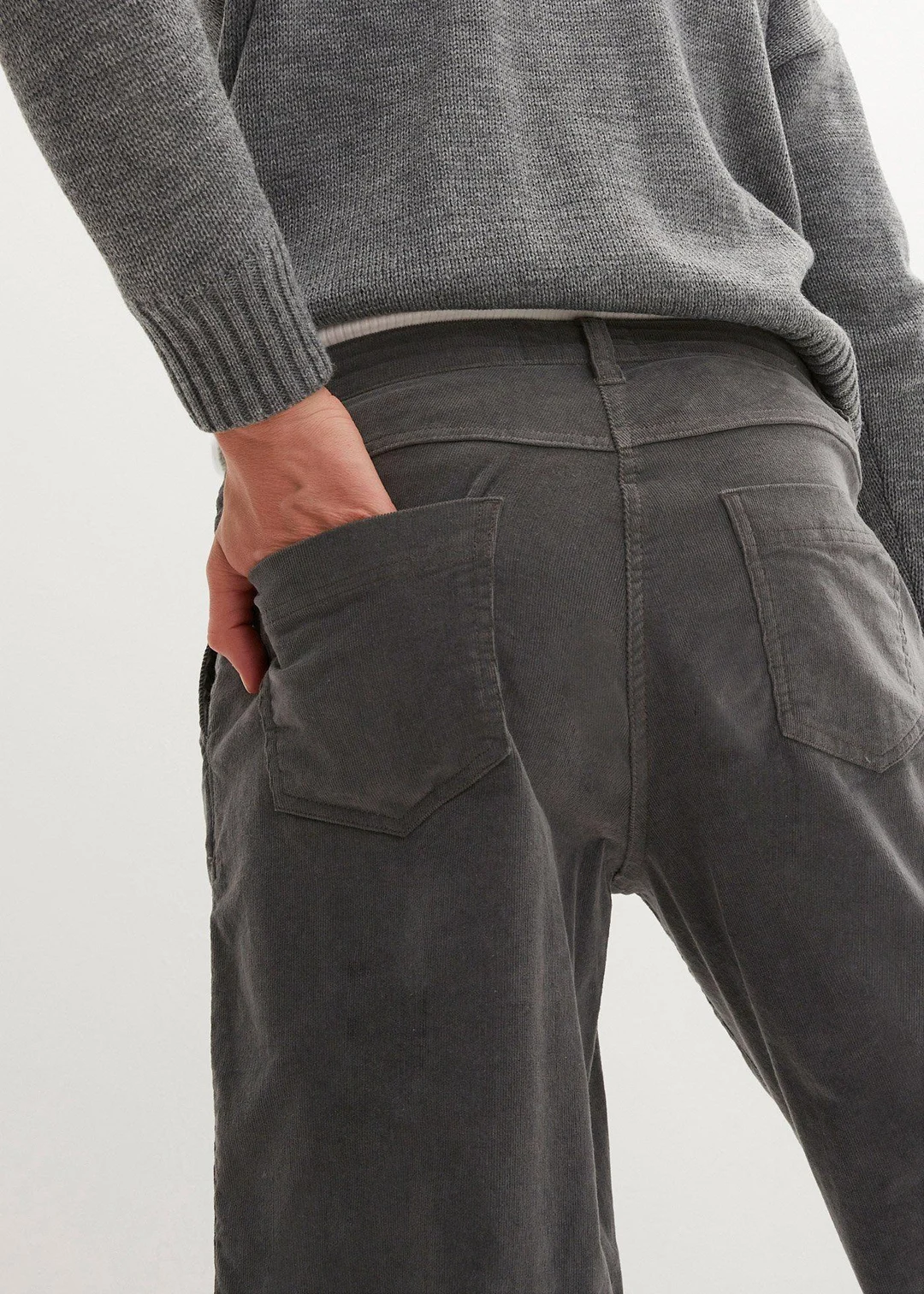 Pantalon en velours côtelé, Balloon Fit - 3
