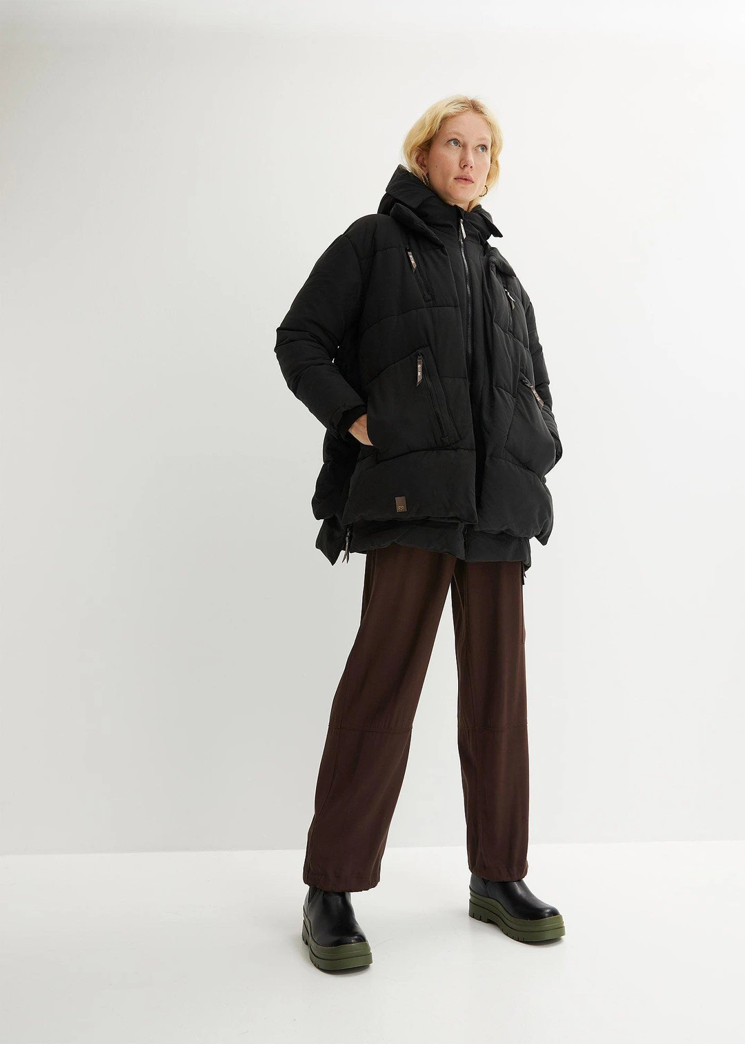 Doudoune oversize à capuche